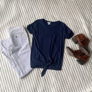 J Crew Pocket Crew Neck T Shirt